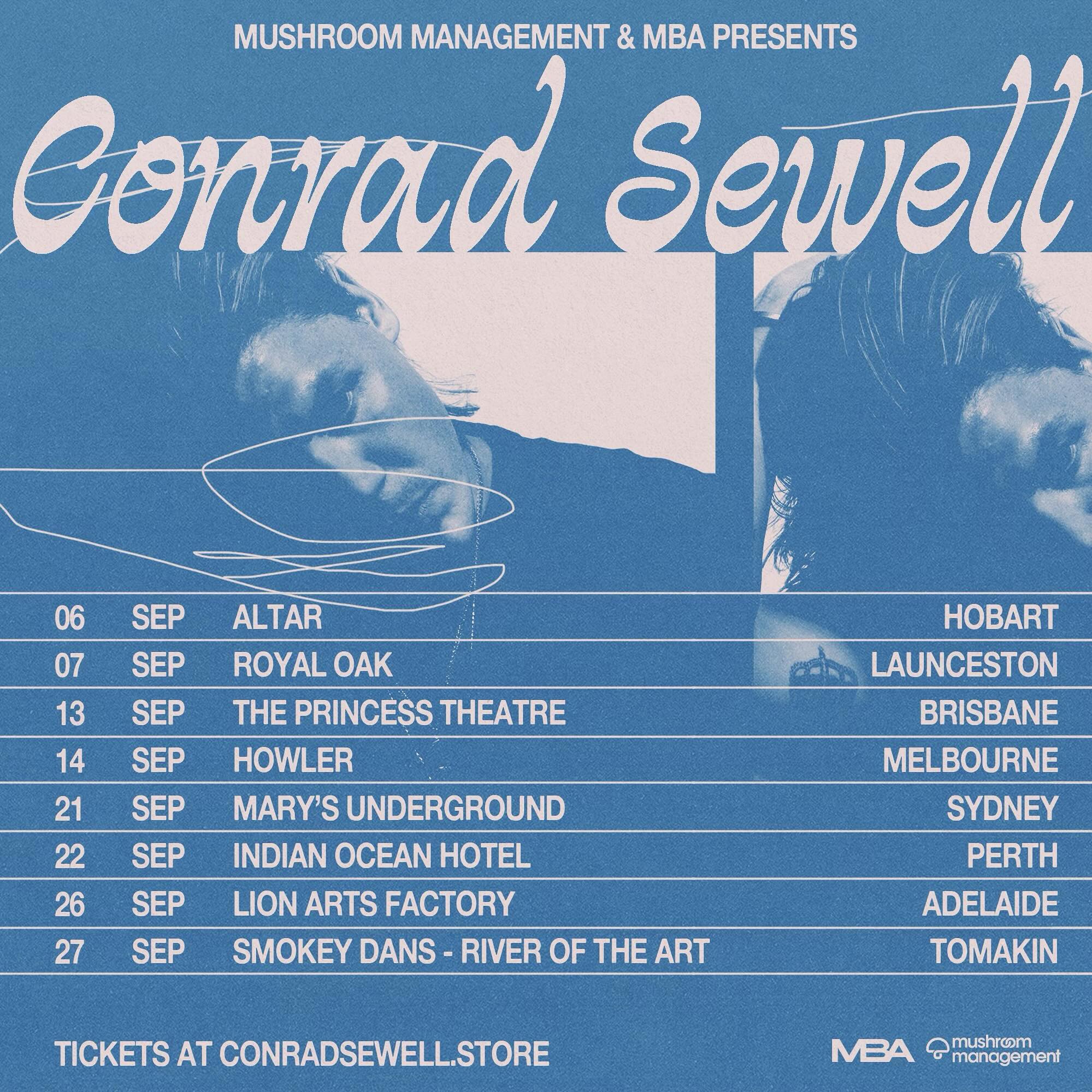 Conrad Sewell Tour Poster 2024